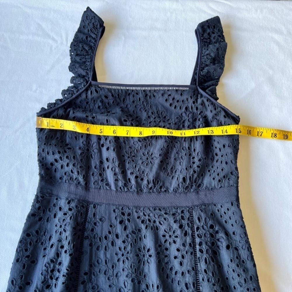 *FIRM PRICE* Banana Republic eyelet pinafore tiered ruffle dress - Picture 4 of 11